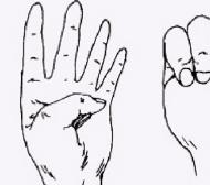 Что означает выгнутый большой палец