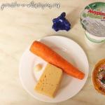 Sárgarépa saláta fokhagymával és sajttal