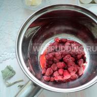 पाक व्यंजन और फोटो रेसिपी फोटो के साथ रास्पबेरी दही रेसिपी कैसे पकाएं